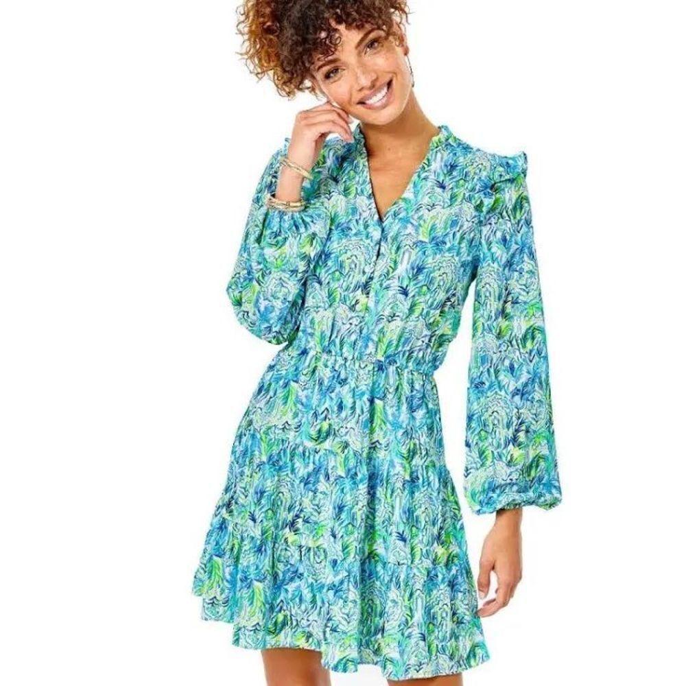 New Lilly Pulitzer Dresses Lilly Pulitzer Kelsie Stretch Ruffle Dress